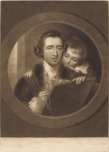 Benjamin West, Esqr R.A. 和他的儿子RI West, 1773年。