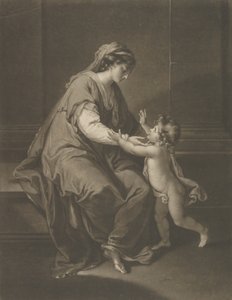 圣母与儿童，1774年12月3日。 作者 情人绿