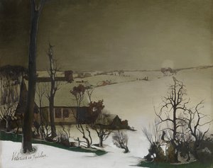 冬日晨景（油画） 作者 瓦莱里乌斯·德·赛德勒
