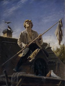 鸽友，1874年 作者 瓦西里·格里戈列维奇·佩罗夫（Vasili Grigorevich Perov）
