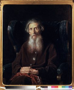 作家和词典编纂者弗拉基米尔-达尔（1801-1872 年）的肖像。瓦西里（瓦西里）-格里戈里耶维奇-佩罗夫（1834-1882 年）的画作，布面油画 作者 瓦西里·格里戈列维奇·佩罗夫（Vasili Grigorevich Perov）