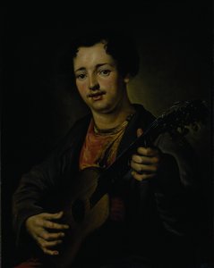 1850年代的吉他手 作者 瓦西里·格里戈列维奇·佩罗夫（Vasili Grigorevich Perov）