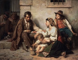 家庭探望囚犯，1868年 作者 瓦西里·彼得罗维奇（Vasili Petrovich）Vereshchagin