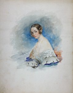 玛丽亚·伊万诺夫娜·科楚贝公主的画像，内伊·巴里汀斯卡亚1818-1843，1846年 作者 瓦西里·塞梅诺维奇·萨多夫尼科夫