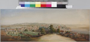 瓦西里·谢苗诺维奇（1800-1879 年）萨多夫尼科夫的《科诺视图》。 纸本水彩，1840 年代末。 圣彼得堡历史国家博物馆 作者 瓦西里·塞梅诺维奇·萨多夫尼科夫