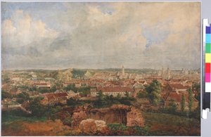 维尔纳景观，萨多夫尼科夫，瓦西里·谢苗诺维奇（1800-1879 年）。 纸本水彩 作者 瓦西里·塞梅诺维奇·萨多夫尼科夫