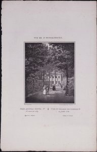 圣彼得堡的意见。彼得大帝颐和园，1833年 作者 瓦西里·塞梅诺维奇·萨多夫尼科夫