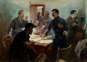 十月革命的工作人员》，1934年。   作者 瓦西里·斯瓦罗格