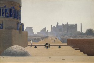 撒马尔罕的主要街道，清晨1869-1870年 作者 瓦西里·瓦西里耶维奇（Vasili Vasilievich Vereshchagin）