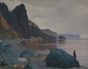 在圣乔治修道院附近。克里米亚 作者 瓦西里·瓦西里耶维奇（Vasili Vasilievich Vereshchagin）
