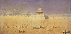 1869年，新疆楚科恰克的废墟 作者 瓦西里·瓦西里耶维奇（Vasili Vasilievich Vereshchagin）