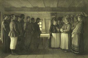 圣母堂祈祷，1865年 作者 瓦西里·瓦西里耶维奇（Vasili Vasilievich Vereshchagin）