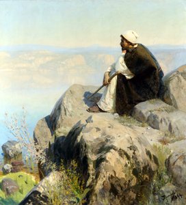 瓦西里·德米特里耶维奇（Vasili Dmitrievich，1844-1927 年）的《梦想与波列诺夫》。 布面油画