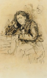 作曲家安东·鲁宾斯坦（Anton Rubinstein）的肖像，1829年至1894年，1893年。 作者 瓦西里（Vasilij Ivanovic Surikov）