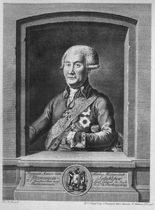 Nikolay Alexeyevich Tatishchev伯爵的肖像 1739-1823, 1795年 作者 瓦西里·彼得罗维奇·皮亚季舍夫