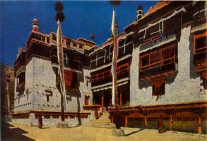 1965年在拉达克的Hemis修道院。