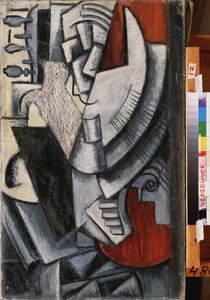 艺术家弗拉基米尔-塔特林（塔特林）（1885-1953 年）与班都拉（班都拉）的肖像 作者 维拉·叶夫雷莫娃·佩斯特尔