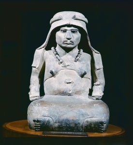 Tlazolteotl，精神上的不洁和罪恶的女神（陶瓷）