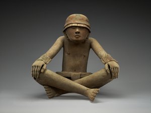 棒球运动员，公元600-900年（陶瓷）