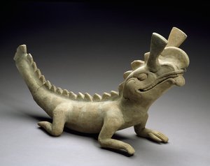 鬣蜥，公元600-900年（陶瓷）