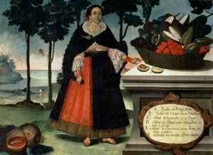 盛装的印度女人（布面油画） 作者 维森特·奥尔本（Vicente Alban）