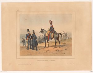 列宁炮
Artillerie de la ligne（物上标题）
1832 年法国军队的军装和费用（系列标题）
1832 年法国军队军装收藏，以风俗题材描绘（系列标题） 作者 尼古拉斯-路易斯·德劳努瓦