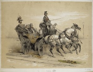 卡莱切--亚当的石版画，1840年版本 作者 维克多·亚当