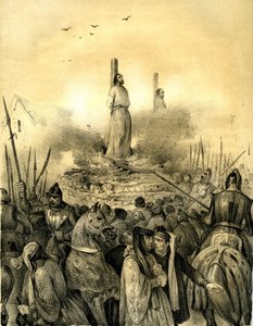 圣殿骑士团最后一位大师雅克-德-莫莱（Jacques de Molay，1243-1314 年）（1298 年）死于屠夫之手。菲利普-勒贝尔（Philippe le Bel）逮捕了他（1307 年），在活活烧死他之前对他施以酷刑和监禁，诺曼底指挥官杰弗里-德-查恩（Geoffroy de Charn）也被活活烧死。