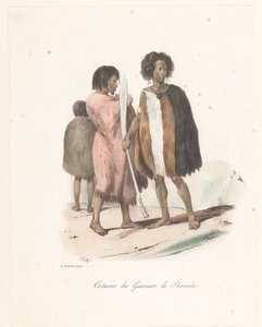 舒拉基战士的服装（新西兰） Costume des Guerriers de Shouraki（物品上的标题） 星盘的发现之旅（系列名称） Voyage de découvertes de l