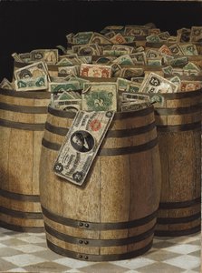 钱桶（布面油画）