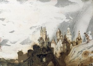Le Gai Chateau（笔和墨水，洗和纸上的卫生间） 作者 维克多·雨果