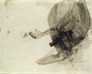 Untitled，c.1853-5（纸上水墨） 作者 维克多·雨果