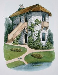 园丁的小屋，摘自 "Habitations Champetres"，约1885年出版（铬酸盐）。