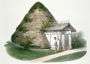 库尔贝顿的冰屋，插图来自巴黎出版的 "Habitations Champetres"，约1895年（铬酸盐）。