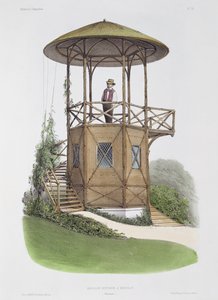 Marcilly的乡村展馆，来自&39;Habitations Champetres&39;，由Beaquet Freres雕刻，c.1855