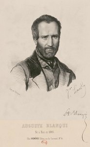 路易-奥古斯特-布朗基的肖像，1805-1881年，1849年。 作者 维克多·拉斯基