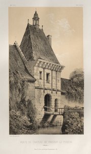 第十五、十六和十七世纪风景如画的建筑或古迹。Et XVIeme.Siecles：十五世纪和十六世纪的法国城堡: Pl. 48, Porte Du Château de Fresnay-Le-Puceux (Calvados) 作者 维克多·佩蒂特