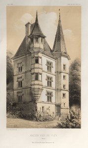 第十五、十六和十七世纪风景如画的建筑或古迹。Et XVIeme.第十五和第十六世纪的法国城堡: Pl. 61, Ancien Fief De Fley (Nièvre) 作者 维克多·佩蒂特