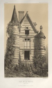 第十五、十六和十七世纪风景如画的建筑或古迹。Et XVIeme.第十五和第十六世纪的法国城堡: Pl. 72, Fief De La Motte (Saône et Loire) 作者 维克多·佩蒂特