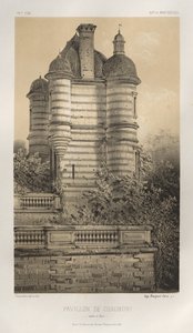 第十五、十六和十七世纪风景如画的建筑或古迹。Et XVIeme.Siecles：十五和十六世纪的法国城堡: Pl. 76, Pavillon De Chaumont (Saône et Loire) 作者 维克多·佩蒂特