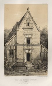 第十五、十六和十七世纪风景如画的建筑或古迹。Et XVIeme.Siecles：十五和十六世纪的法国城堡：Pl.81, FIEf Des Bordes-Compigny（约讷省） 作者 维克多·佩蒂特