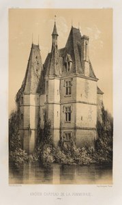 第十五、十六和十七世纪风景如画的建筑或古迹。Et XVIeme.Siecles：十五和十六世纪的法国城堡: Pl. 94, Ancien Château de la Pommeraie (Aisne) 作者 Charles Boivin（出版商和编辑）； Lith de Godard a Paris（打印机）