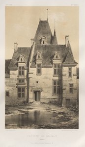 第十五、十六和十七世纪风景如画的建筑或古迹。Et XVIeme.Siecles：15 和 16 世纪的法国城堡: Pl. 97, Château de Baumais (Calvados) 作者 维克多·佩蒂特