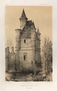 Architecture Pittoresque ou Monuments des xveme.Et xvieme.十五和十六世纪的法国城堡: Pl.11, Chateau De Maulny (Haute-Marne) 作者 维克多·佩蒂特