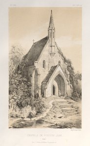 Architecture Pittoresque ou Monuments des xveme.Et xvieme.第十五和第十六世纪的法国城堡: Pl.22, Chapelle de Fontaine-Jean (Loiret) 作者 维克多·佩蒂特