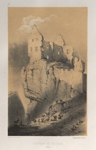 Architecture Pittoresque ou Monuments des xveme.Et xvieme.第十五和第十六世纪的法国城堡: Pl. 30, Chateau De Crussol (Drome) 作者 Charles Boivin（出版商和编辑）； Lith de Godard a Paris（打印机）