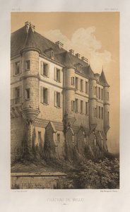 Architecture Pittoresque ou Monuments des xveme.Et xvieme.第十五和十六世纪的法国城堡: Pl. 35, Château De Mello (Oise) 作者 维克多·佩蒂特