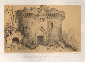 Architecture Pittoresque ou Monuments des xveme.Et xvieme.第十五和第十六世纪的法国城堡: Pl.6, Ancienne Porte Du Chateau De Malmort (Correze) 作者 Charles Boivin（出版商和编辑）； Lith de Godard a Paris（打印机）