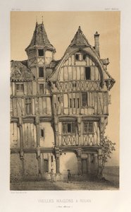 …… 21，Vielles Maisons A Rouen Seine-Inferieure，1860年出版。 作者 维克多·佩蒂特