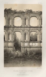 …… 74岁，鲁尼·邓城堡画廊，来自一幅旧画，1860年。 作者 维克多·佩蒂特